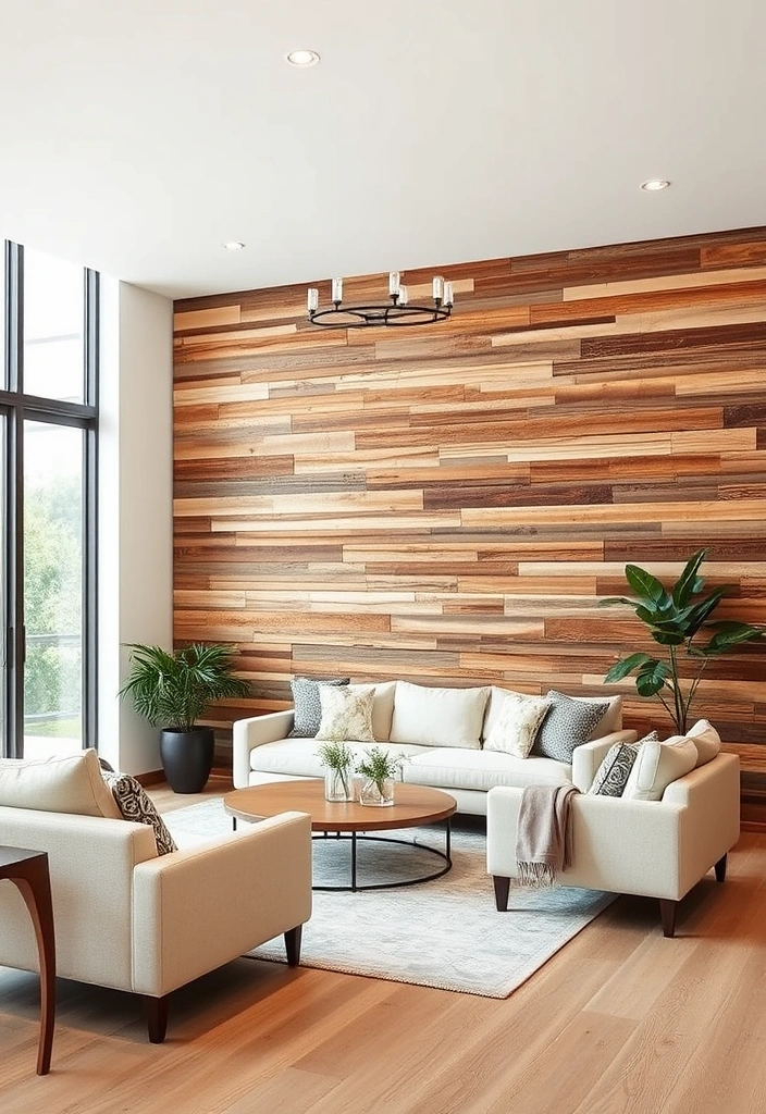 23 Earthy Modern Living Room Ideas That'll Make You Feel Right at Home! - 14. Earthy Wall Textures