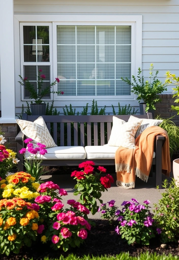 27 Stunning Front Yard Landscaping Ideas That'll Transform Your Home Into a Neighborhood Showstopper! - 16. Cozy Seating Areas