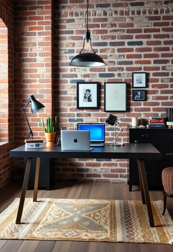 26 Stunning Moody Home Office Inspirations That Will Transform Your Workspace! - 6. Industrial Chic