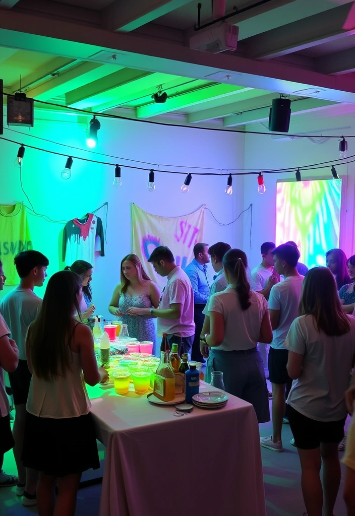 21 Color Party Ideas for Adults That'll Transform Your Next Bash! - 12. Interactive Color Stations