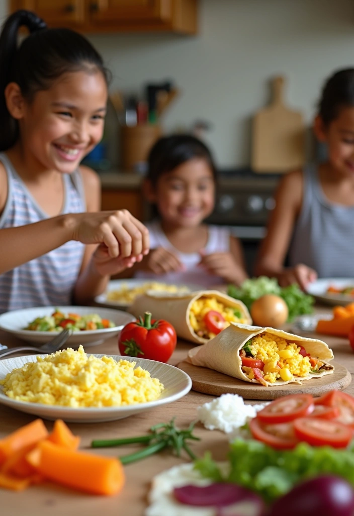 25 Easy Cooking Recipes That Kids Can Make (Fun for the Whole Family!) - 11. Savory Breakfast Burritos