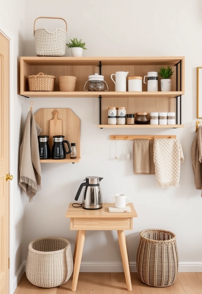 23 DIY Coffee Station Ideas That'll Transform Your Mornings! - 11. Cozy Scandinavian Vibe