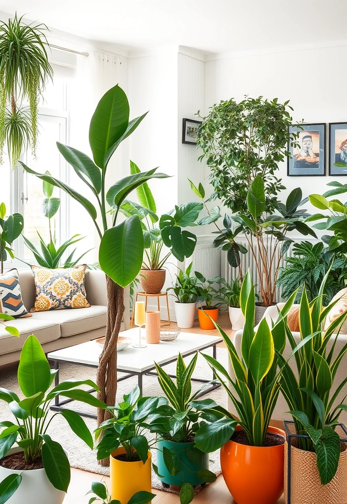 25 Modern 70s Living Room Ideas That'll Make You Want to Time Travel! - 8. Indoor Plants