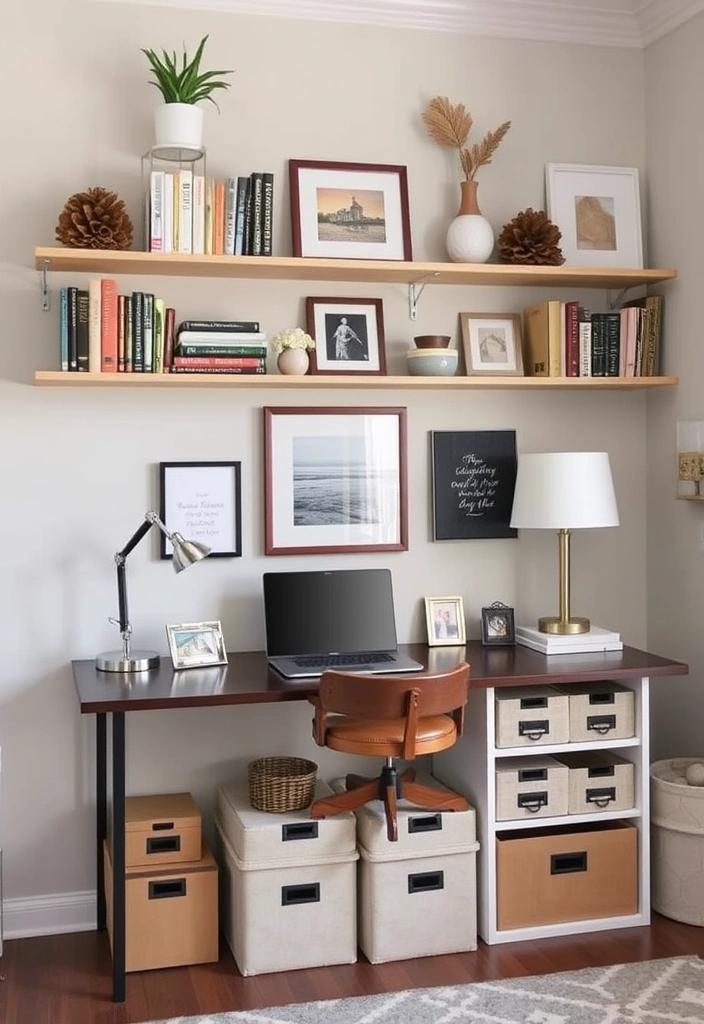 22 Home Office Ideas for Women That Will Transform Your Workday! - 17. Smart Storage Solutions