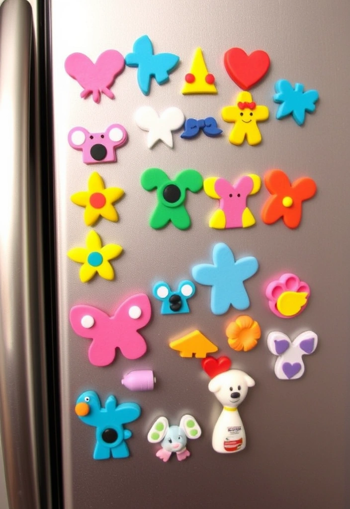 24 Easy Fathers Day Crafts for Kids That'll Make Him Smile! - 15. DIY Fridge Magnets