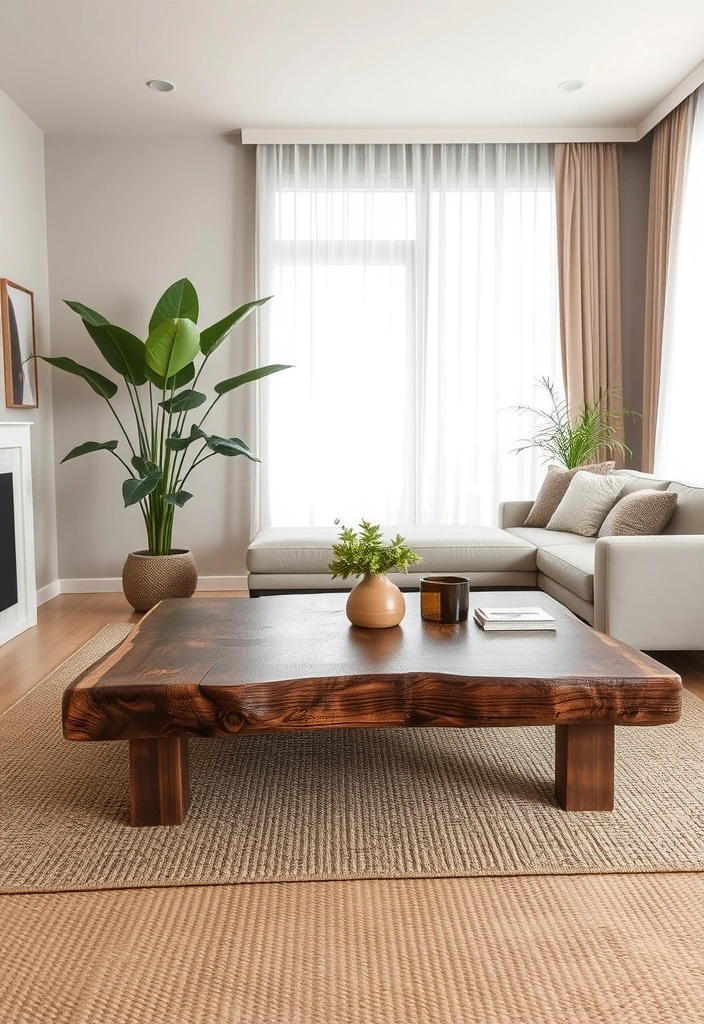 24 Japandi Living Room Designs That Will Transform Your Space into a Zen Paradise! - 1. Natural Wood Accents