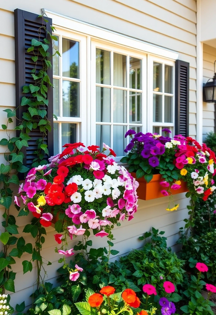 21 Stunning Outdoor Potted Plants Ideas That Will Transform Your Space! - 10. Colorful Window Boxes