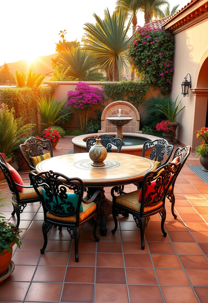 26 Stunning Backyard Patio Designs That Will Transform Your Outdoor Space! - 3. Luxurious Mediterranean Escape