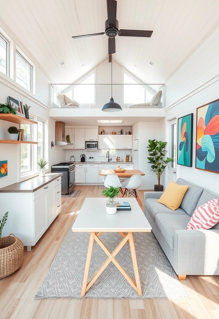 24 Inside Tiny Houses Ideas That Prove Less is More (You Won't Believe #10!) - 9. Open Concept Living Areas