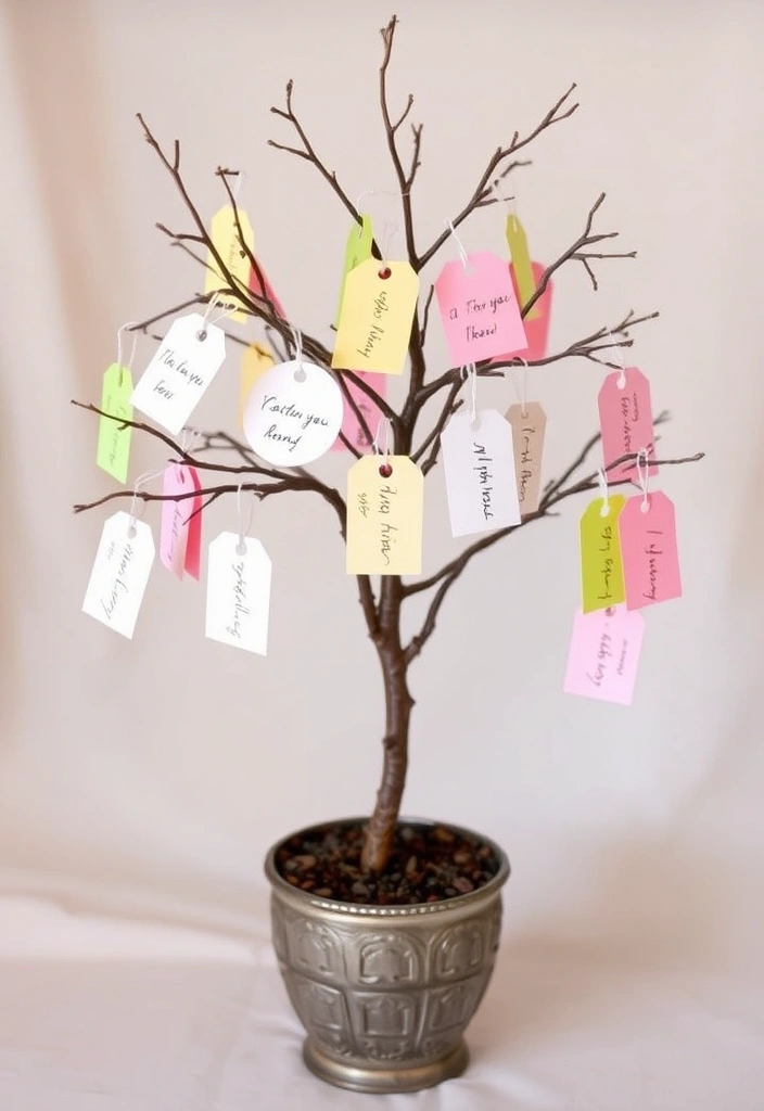 22 Couples Baby Shower Cute Ideas That'll Make You Say 'Aww!' - 4. Heartfelt Wishes Tree