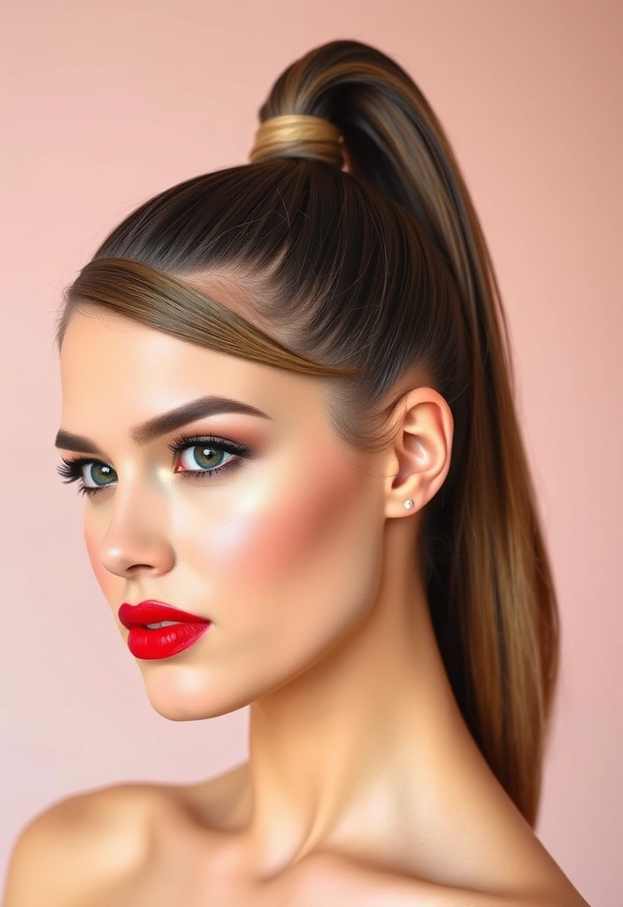 26 Tips for a Better and Sassier Ponytail in Less Than 5 Minutes! - 1. The Classic High Ponytail