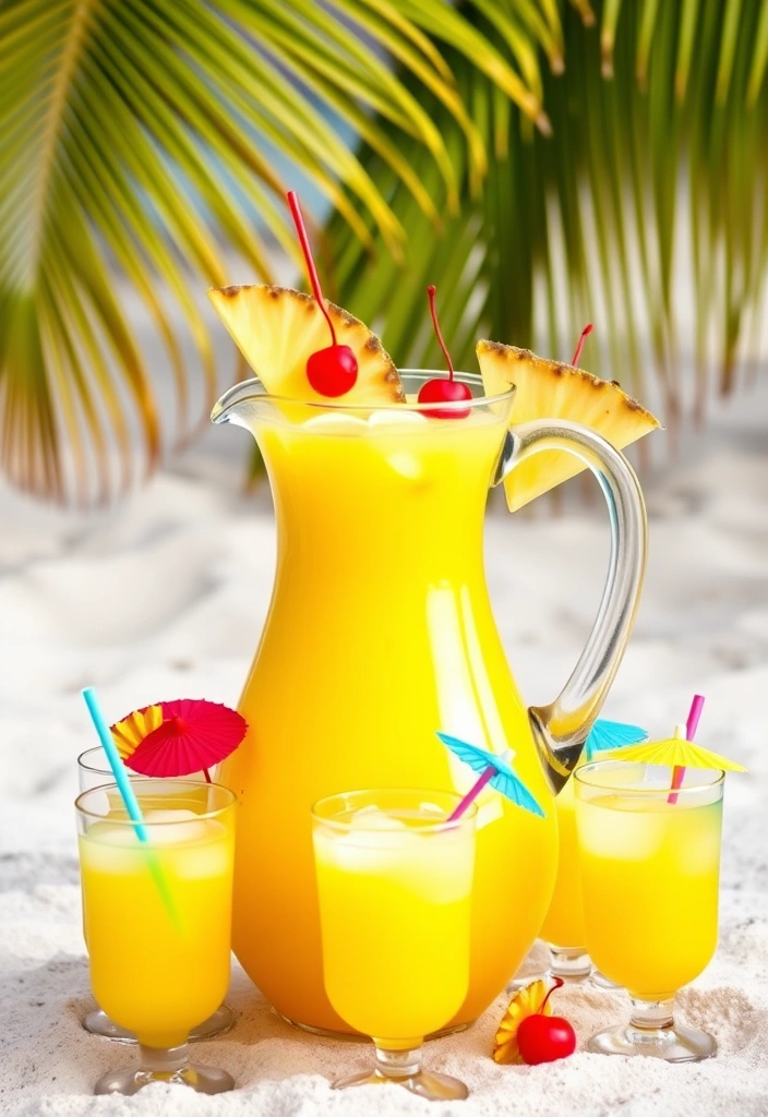 23 Mind-Blowing Punch Recipes That Will Make Your Next Party Legendary! - 1. Tropical Paradise Punch