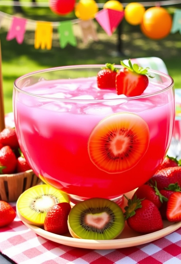 23 Mind-Blowing Punch Recipes That Will Make Your Next Party Legendary! - 16. Strawberry Kiwi Punch