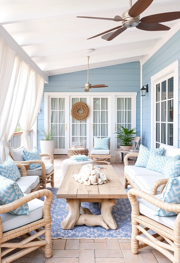 22 Covered Outdoor Patio Ideas That Will Make You Want to Live Outside! - 6. Coastal Calm