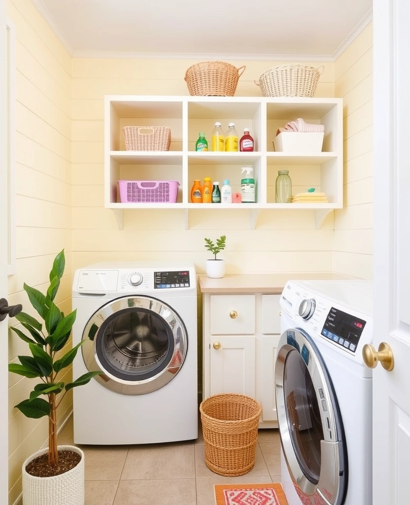 28 Stunning Farmhouse Shiplap Wall Ideas That Will Transform Your Space! - 23. Shiplap in Laundry Rooms