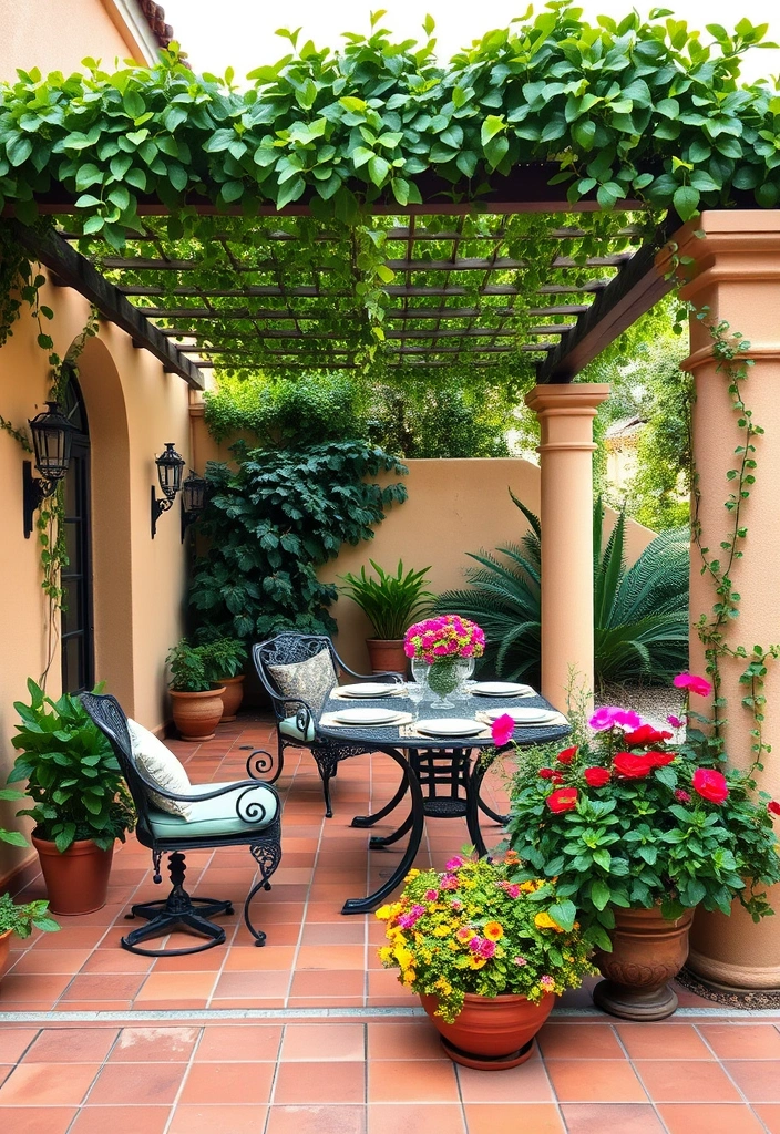 22 Covered Outdoor Patio Ideas That Will Make You Want to Live Outside! - 5. Chic Mediterranean