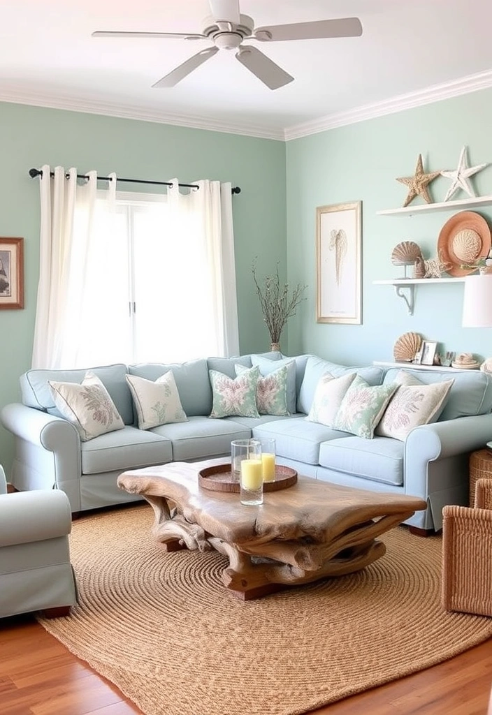 27 Stunning Blue Couch Living Room Ideas You’ll Want to Copy ASAP! - 1. Coastal Retreat