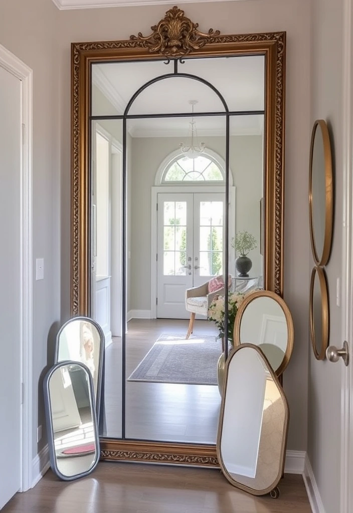 21 Stunning Entryway Ideas That Will Leave Your Guests in Awe! - 16. Smart Use of Mirrors