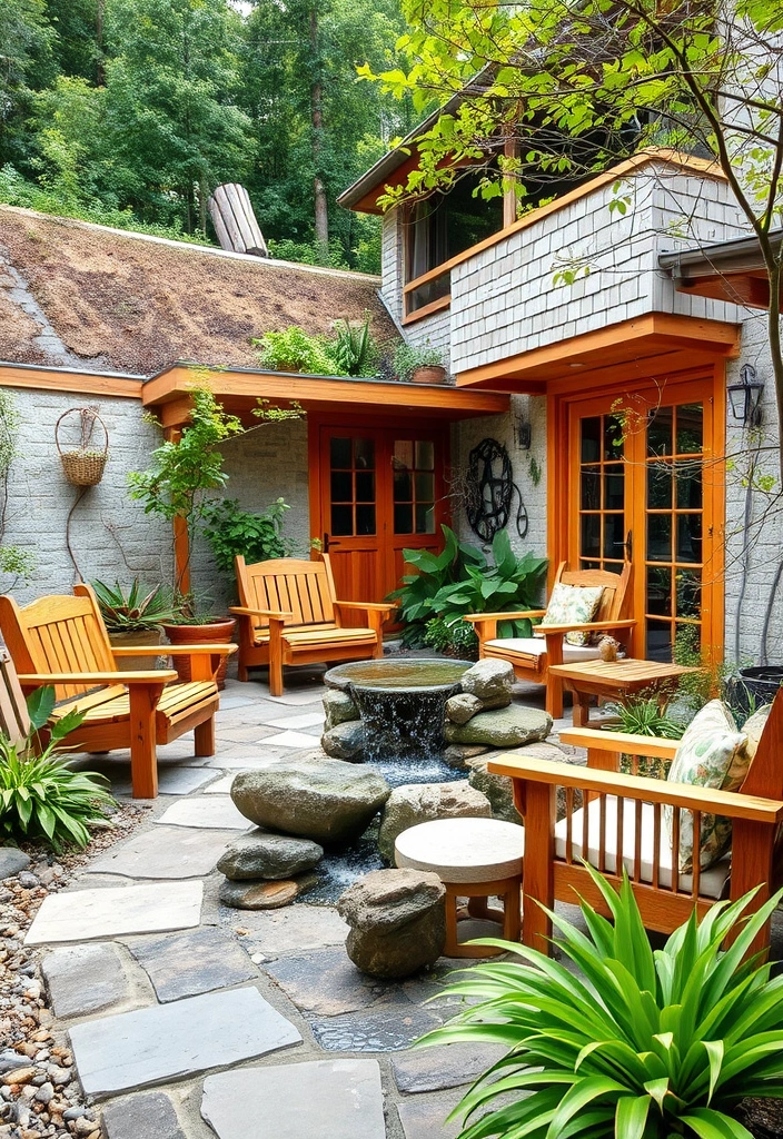 26 Stunning Backyard Patio Designs That Will Transform Your Outdoor Space! - 20. Nature-Inspired Serenity