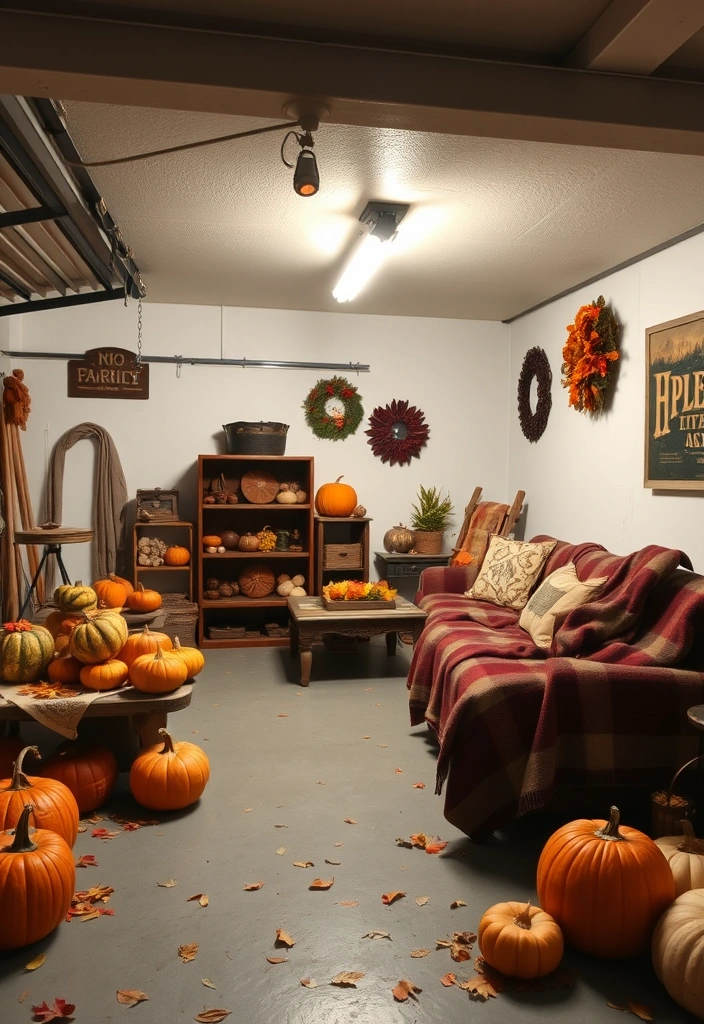 27 Budget Garage Man Cave Ideas That Will Transform Your Space on a Dime! - 21. Seasonal Decor