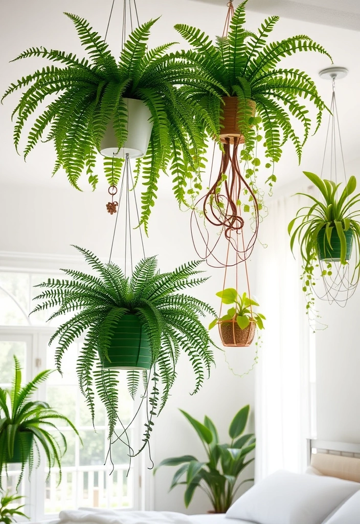 21 Plants in Bedroom Ideas That Will Transform Your Space into a Lush Oasis! - 3. Hanging Planters