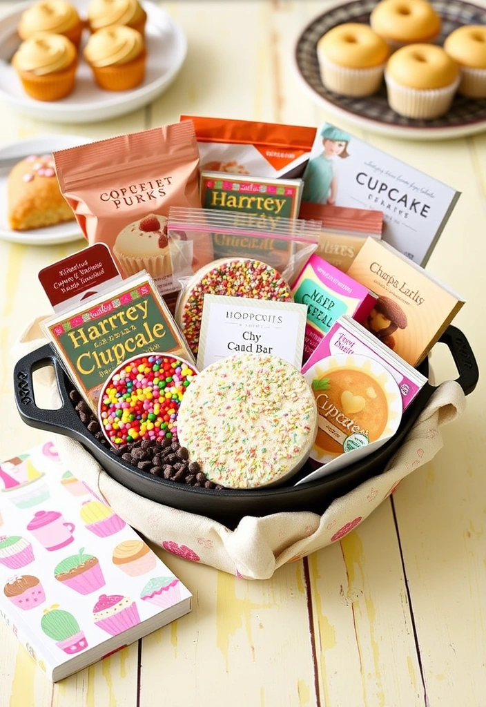 29 Cast Iron Skillet Gift Basket Ideas That'll Impress Every Cook! - 8. The Sweet Tooth Basket