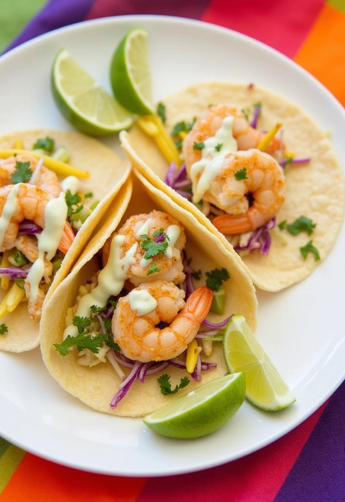 20 Quick and Easy Weeknight Recipes That'll Make Family Dinners a Breeze! - 10. Quick Shrimp Tacos