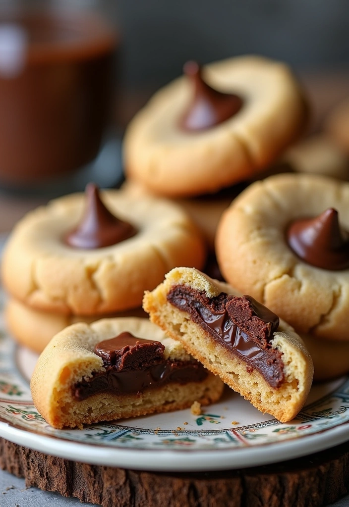 27 Soft Peanut Butter Cookies Recipes That'll Make You Drool! - 12. Peanut Butter Cookies Stuffed with Nutella