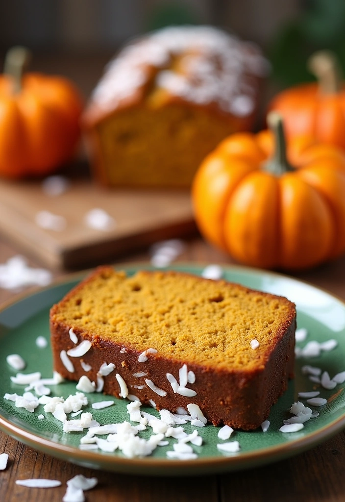 21 Irresistibly Delicious Pumpkin Bread Recipes You'll Crave All Fall! - 21. Pumpkin Coconut Bread