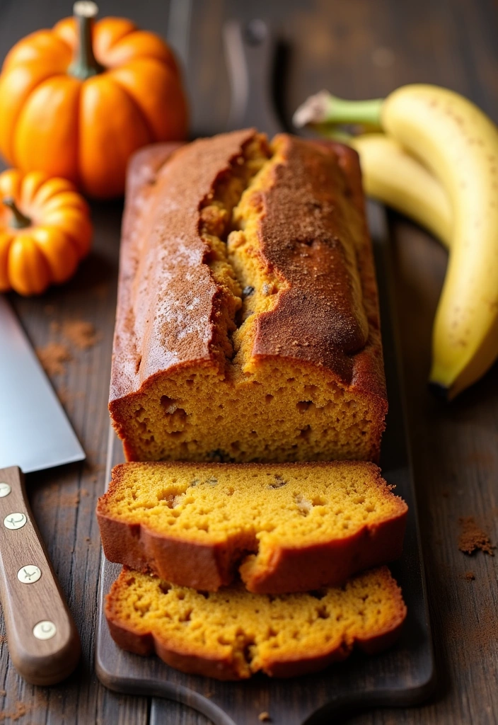 21 Irresistibly Delicious Pumpkin Bread Recipes You'll Crave All Fall! - 6. Pumpkin Banana Bread