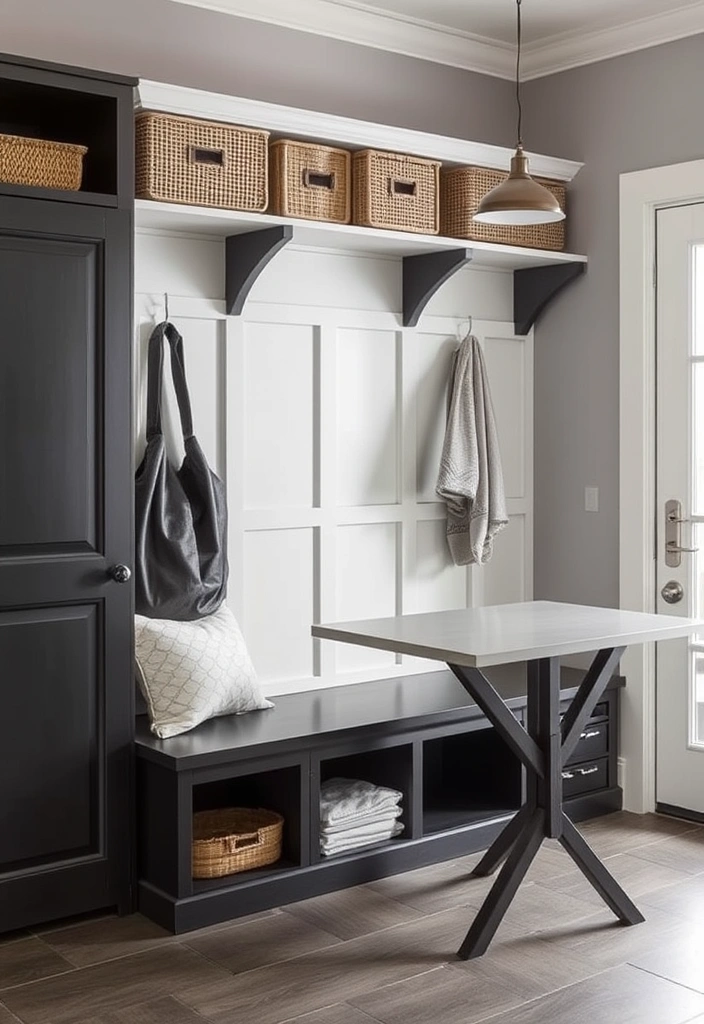 27 Mudroom Laundry Room Ideas That Will Transform Your Space (You Won't Believe #15!) - 13. Multi-Functional Furniture