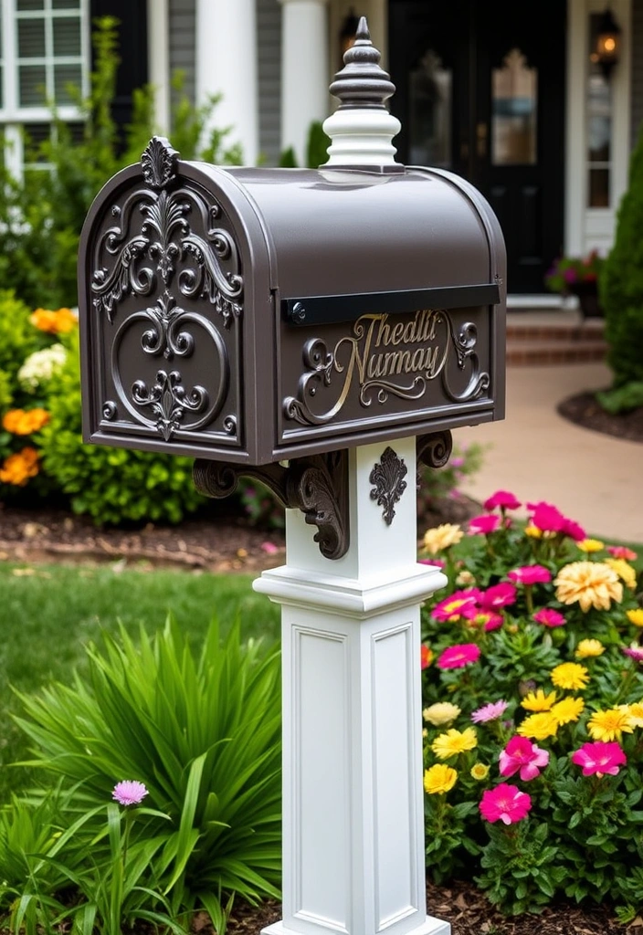 27 Stunning Front Yard Landscaping Ideas That'll Transform Your Home Into a Neighborhood Showstopper! - 11. Custom Mailbox Designs