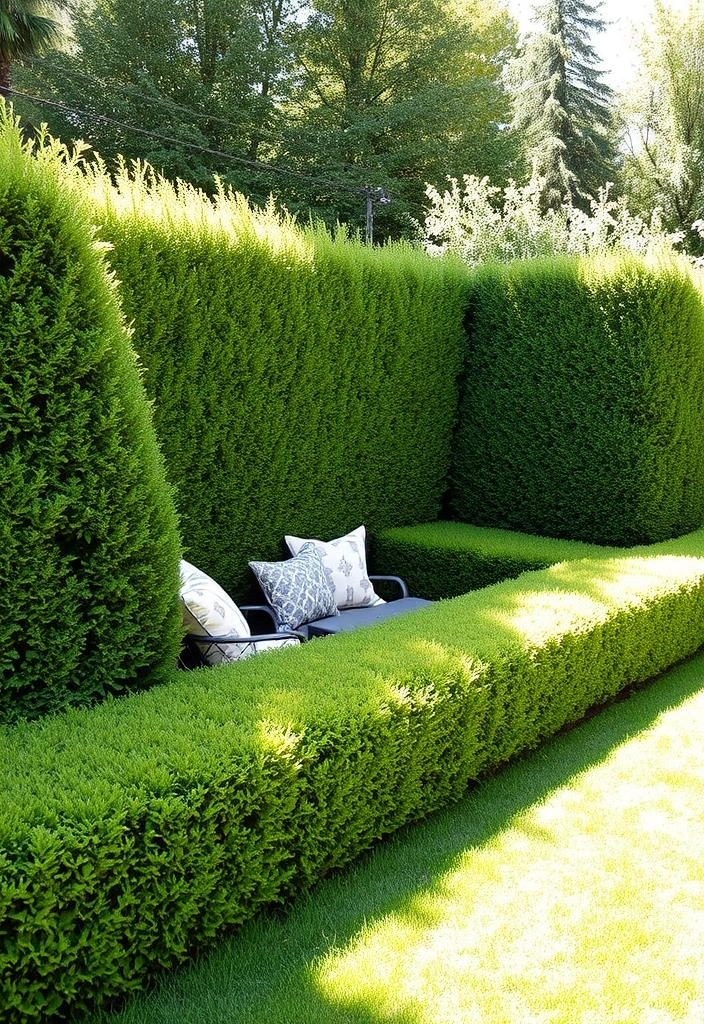 25 Modern Backyard Landscaping Ideas That Will Transform Your Outdoor Space Forever! - 15. Privacy Hedges