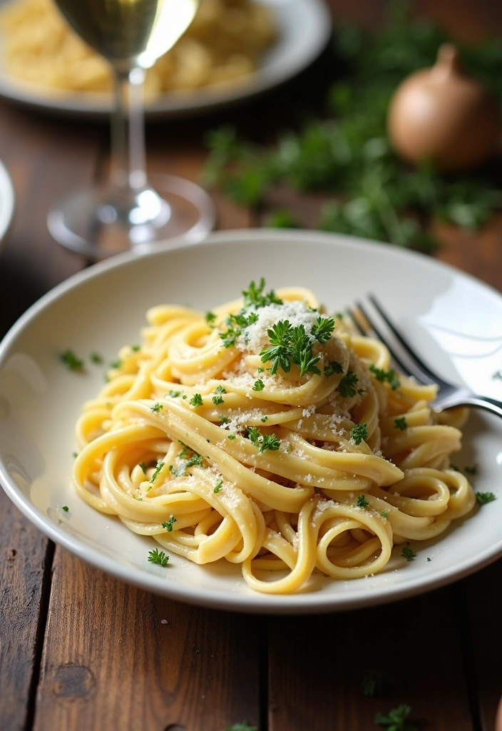 20 Quick and Easy Weeknight Recipes That'll Make Family Dinners a Breeze! - 2. Creamy Garlic Pasta