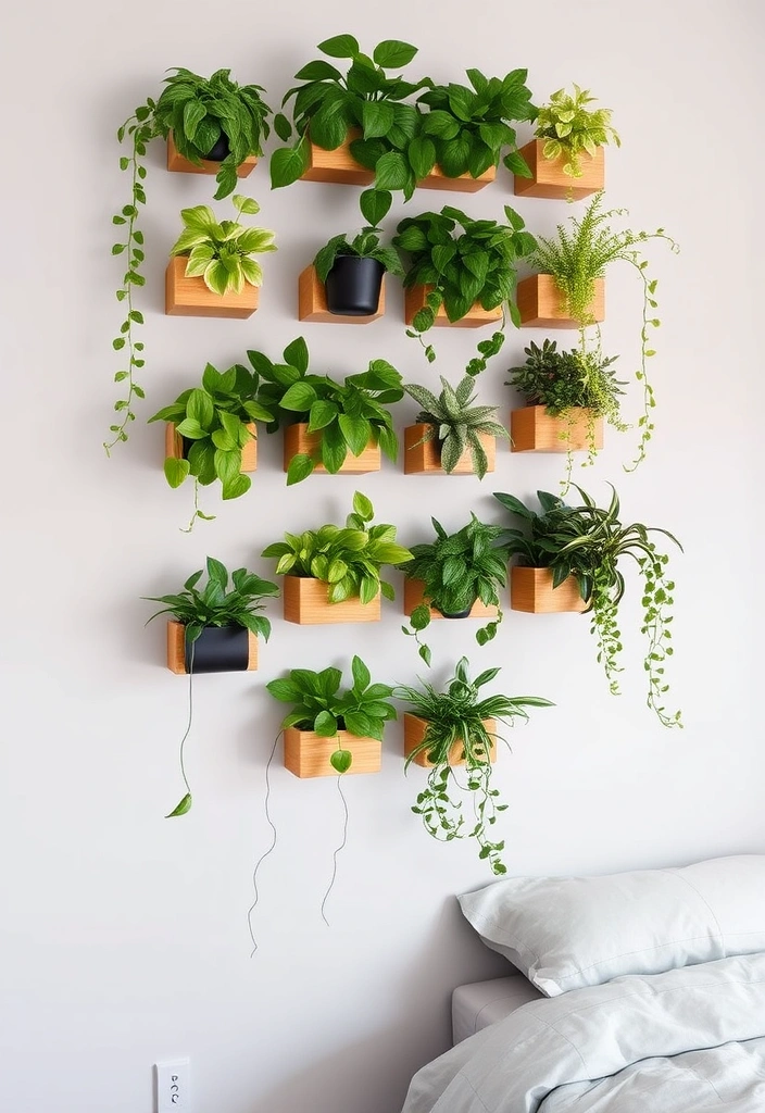 21 Plants in Bedroom Ideas That Will Transform Your Space into a Lush Oasis! - 1. Vertical Garden Wall