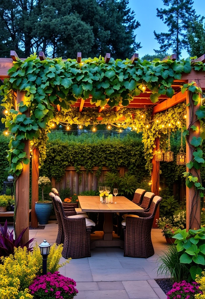 20 Grape Vine Trellis Ideas That Will Make Your Garden Stand Out! - 12. Pergola Trellis