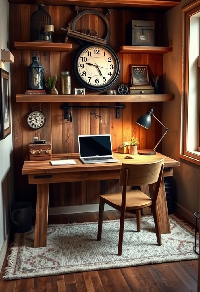 28 Stunning Home Office Ideas That'll Make You Want to Work from Home Forever! - 11. Rustic Retreat