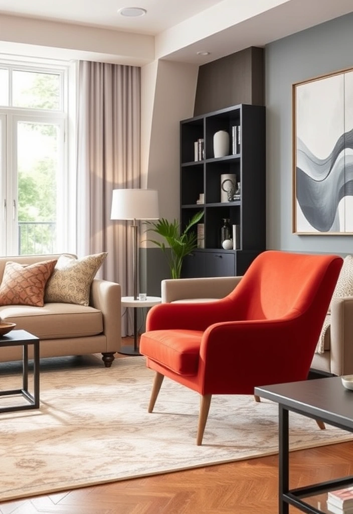 23 Earthy Modern Living Room Ideas That'll Make You Feel Right at Home! - 19. Accent Chairs