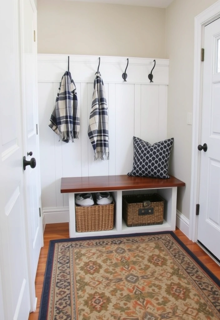 27 Mudroom Laundry Room Ideas That Will Transform Your Space (You Won't Believe #15!) - 9. Stylish Rugs for Comfort