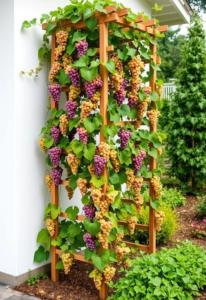 20 Grape Vine Trellis Ideas That Will Make Your Garden Stand Out! - 20. Multi-Level Trellis System