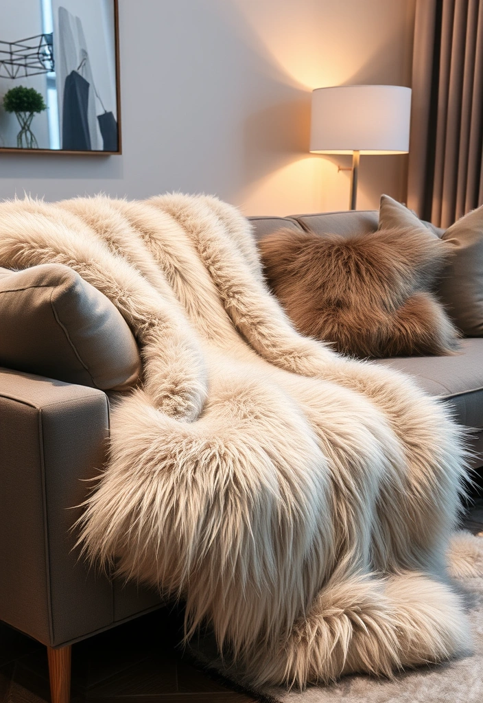 29 Fall Budget Decorating Ideas You Can’t Afford to Miss (Especially #16!) - 11. Faux Fur Accents