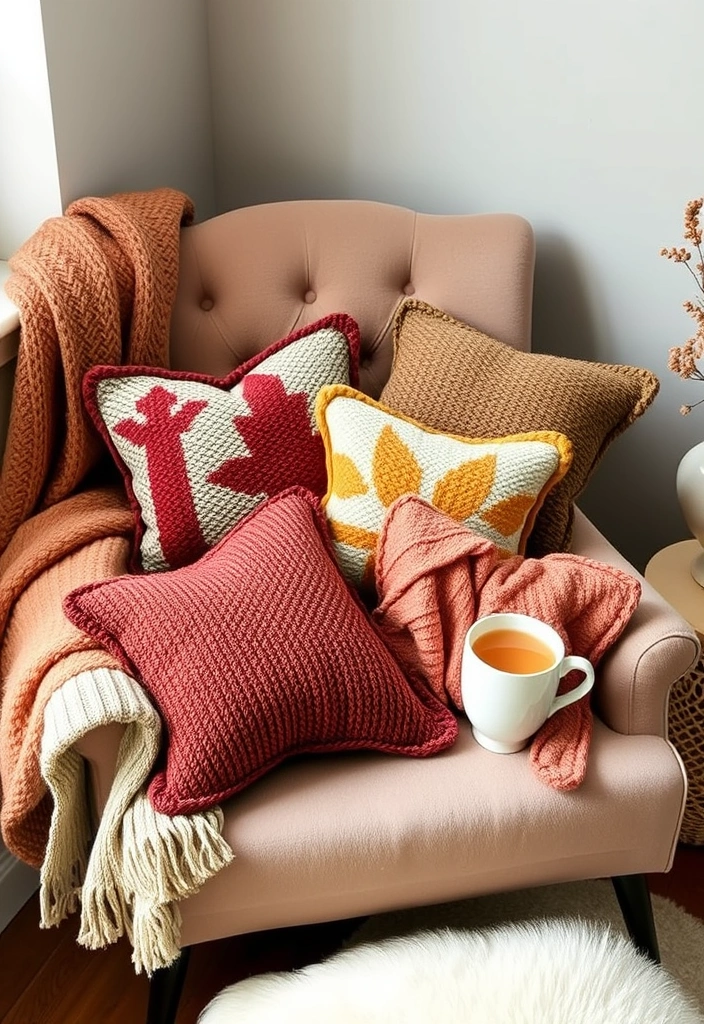 29 Fall Budget Decorating Ideas You Can’t Afford to Miss (Especially #16!) - 10. Upcycled Sweater Pillows