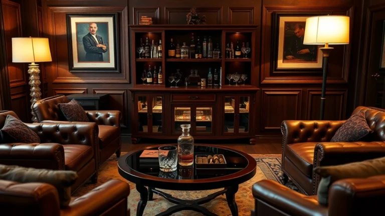 25 Cozy Whiskey Lounge Ideas That’ll Turn Your Living Room into a Luxurious Retreat!