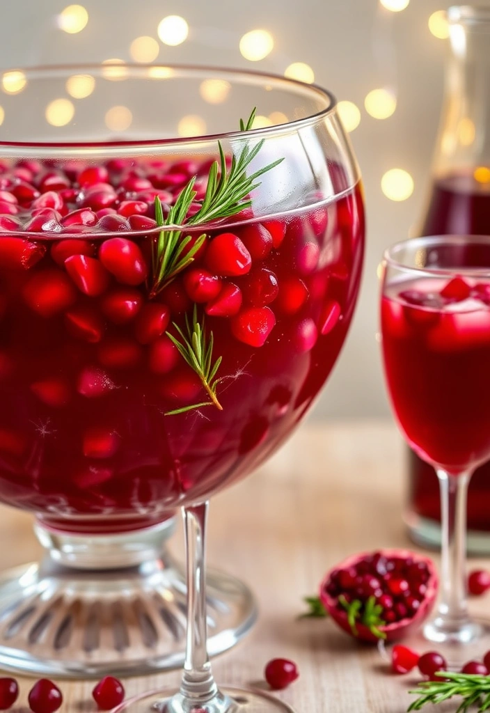 23 Mind-Blowing Punch Recipes That Will Make Your Next Party Legendary! - 6. Pomegranate Fizz Punch