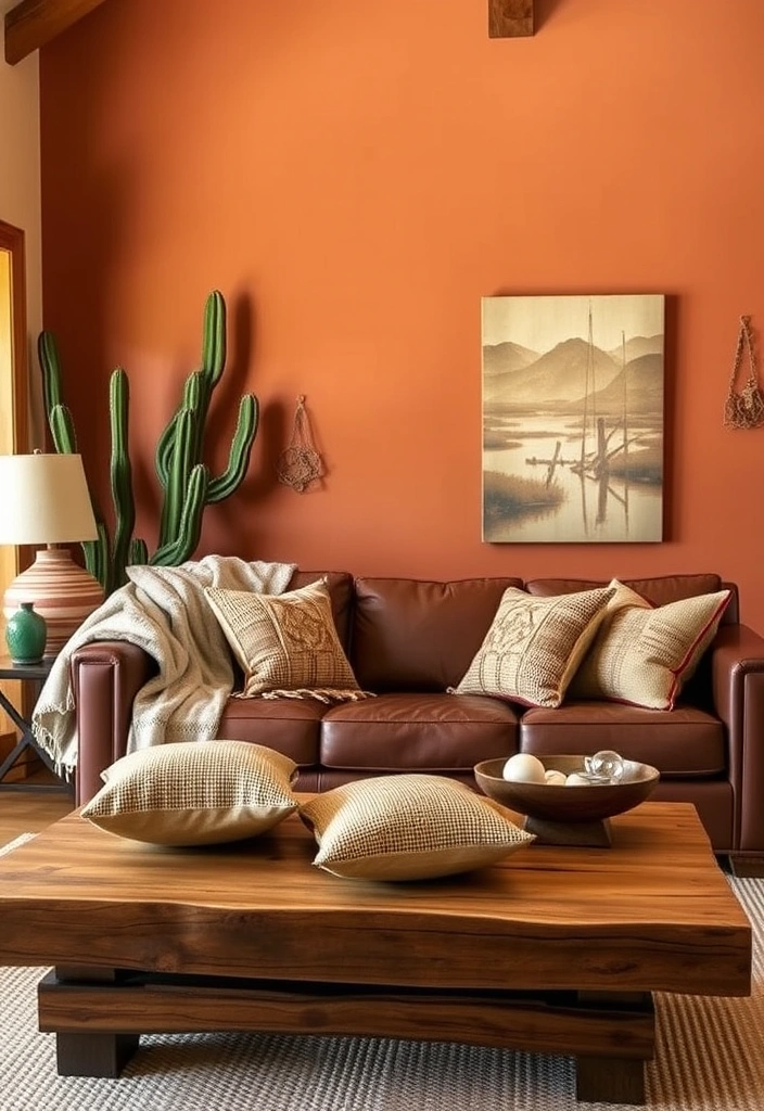 28 Stunning Southwestern Living Room Ideas That'll Make You Want to Redecorate! - 1. Earthy Tones and Textures