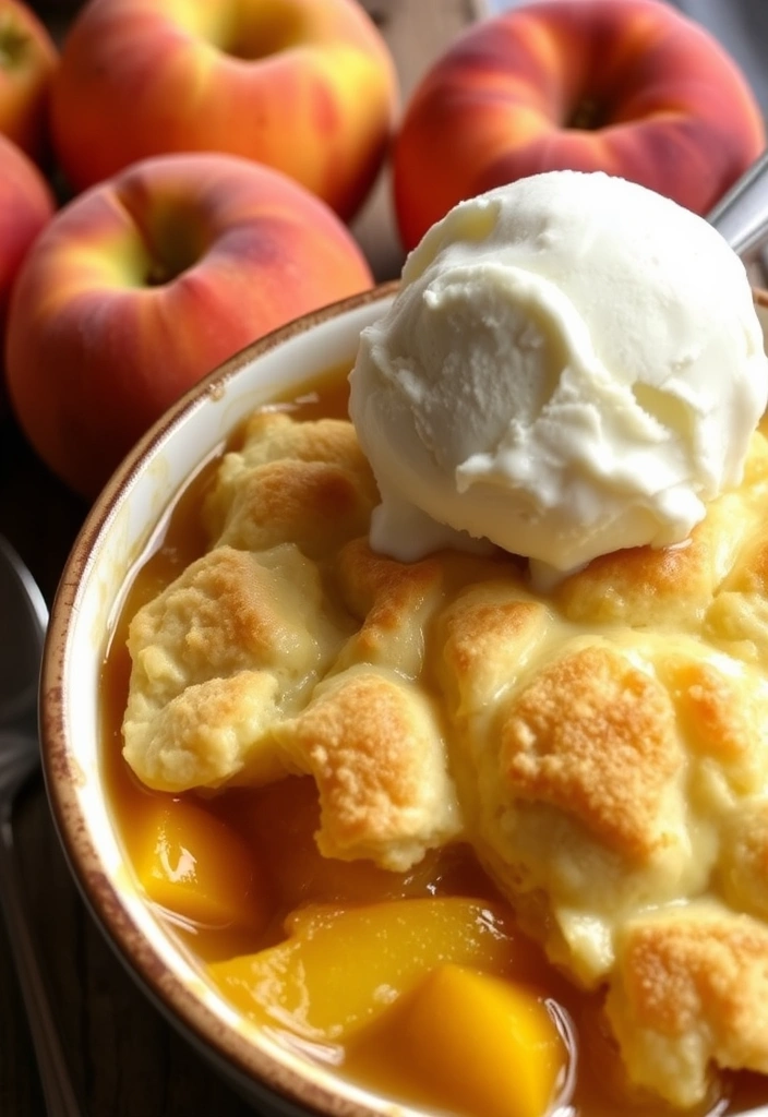 25 Crockpot Desserts You Won't Believe Are This Easy (Get Ready for #13!) - 12. Peach Cobbler