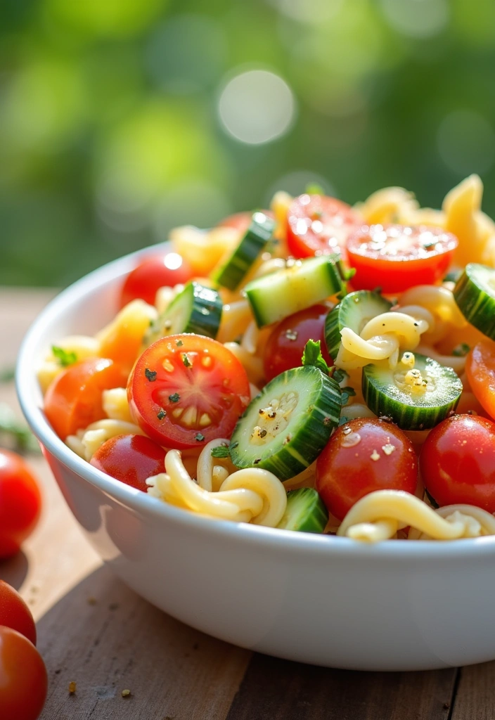 22 Dinner Ideas for Picky Eaters That Even Your Fussiest Kids Will Love! - 16. Colorful Pasta Salad