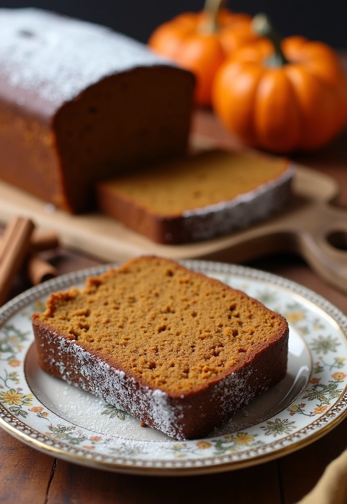 21 Irresistibly Delicious Pumpkin Bread Recipes You'll Crave All Fall! - 7. Pumpkin Gingerbread Loaf