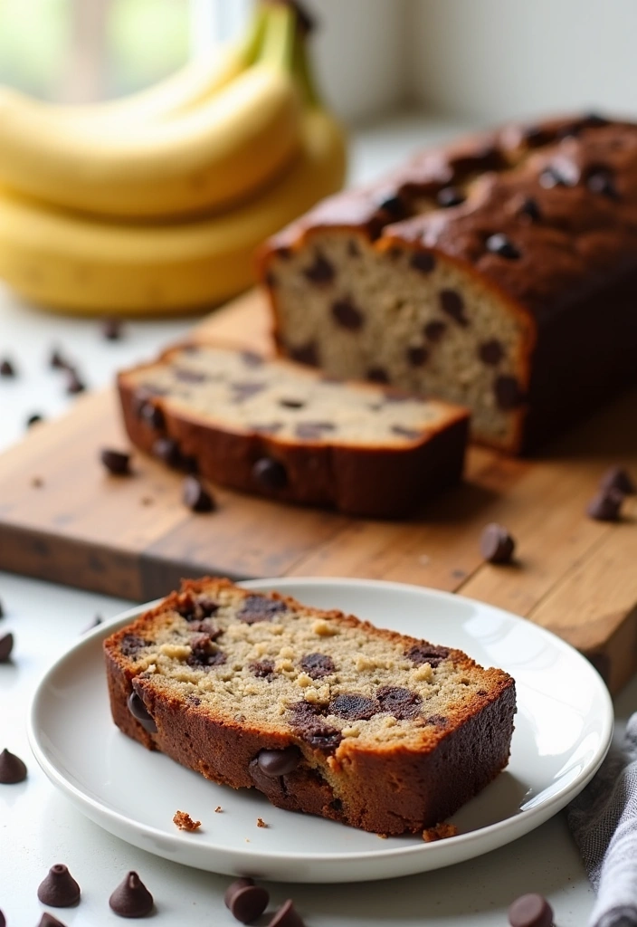 22 Irresistible Banana Bread Recipes That'll Make You a Baking Superstar! - 2. Chocolate Chip Banana Bread