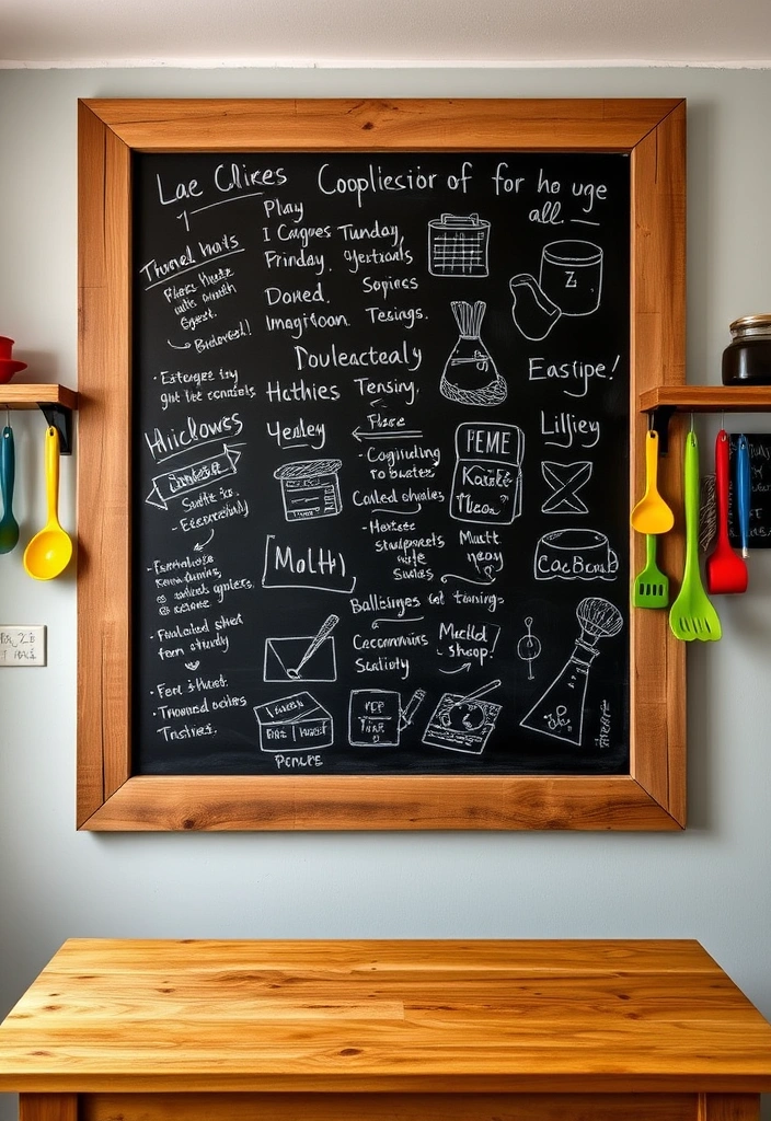 25 Farmhouse Kitchen Ideas to Add Rustic Charm in Modern Spaces - 4. Chalkboard Walls